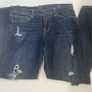 Lucky brand sienna slim boyfriend jeans ripped